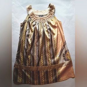 Cute yellow and grey satin top